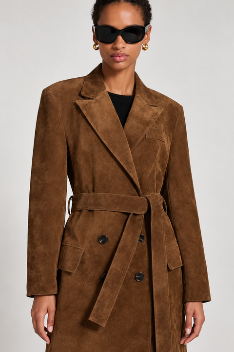 Gabardina de ante