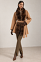 Cashmere Coat With Mink
