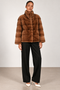 Cognac Genuine Mink Coat