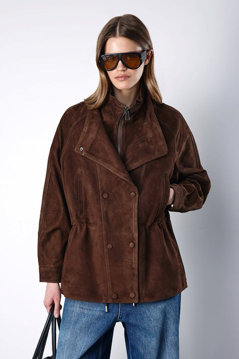 Lambskin Brown Suede Jacket