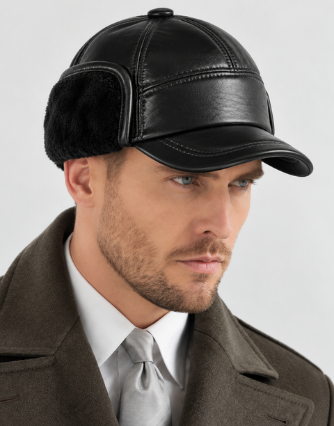 Herren-Lederhut aus echtem Rindsleder