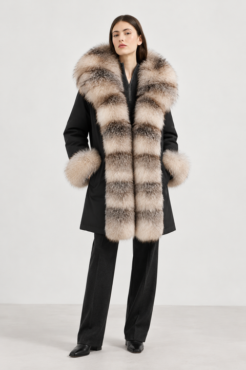 Lined Fox Fur Parka