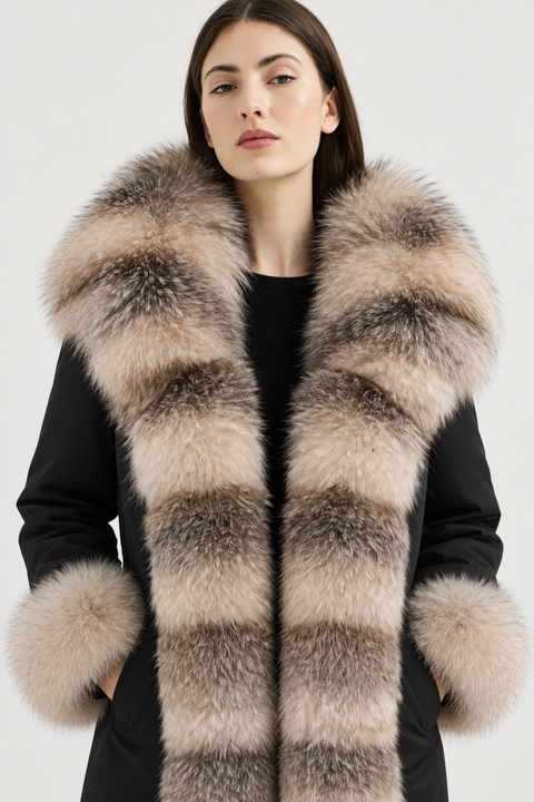 Lined Fox Fur Parka