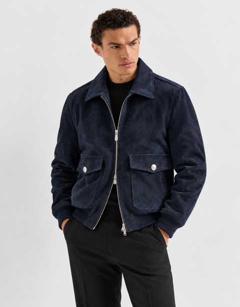 Herrenjacke aus echtem Lammleder