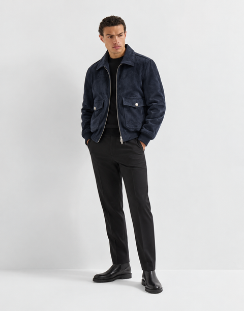 Herrenjacke aus echtem Lammleder