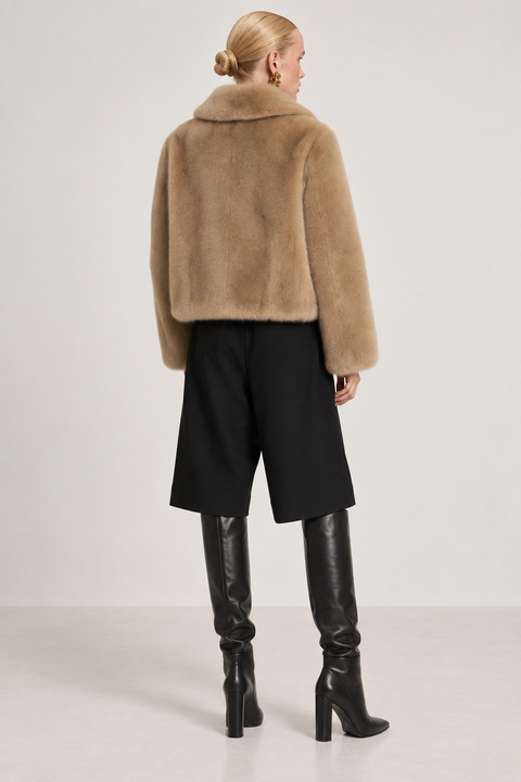 Veste en vison véritable