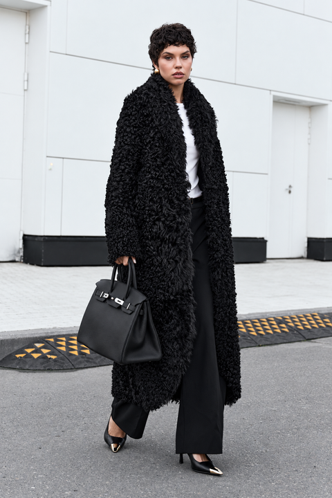 Long Tuscan Shearling Coat