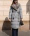 Long Wool Parka with Mink