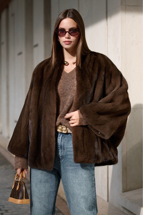 Short Brown Mink Coat