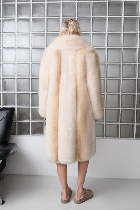 Long Fox Fur Coat