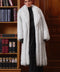 Long White Fox Fur Coat