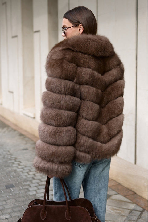 Short Fox Fur Coat