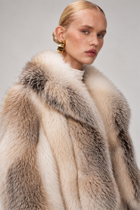Gold Fox Fur Coat