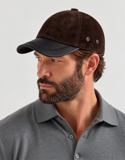 Men Genuine Suede Hat