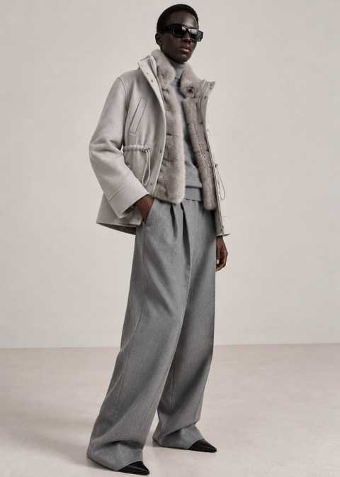 Convertible 2-in-1 Cashmere Jacket