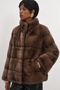 Cappotto in vera pelliccia di visone