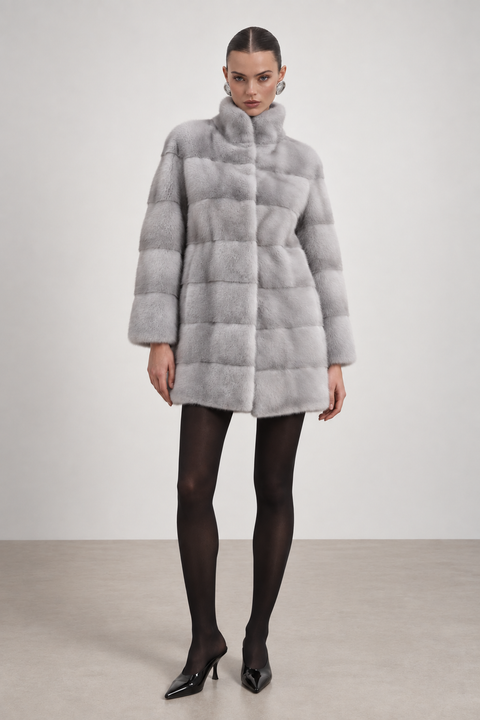 Grey Mink Coat