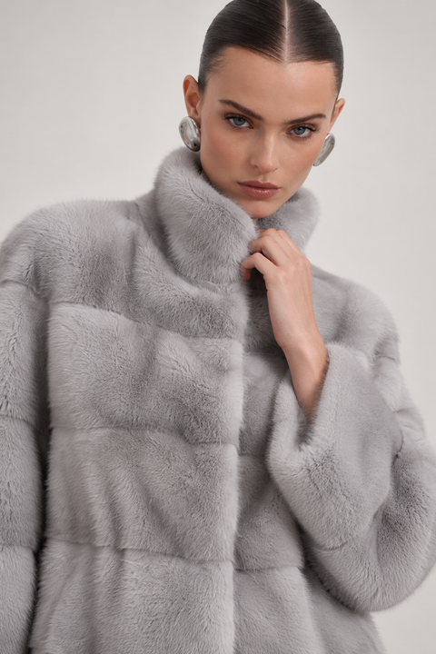 Grey Mink Coat