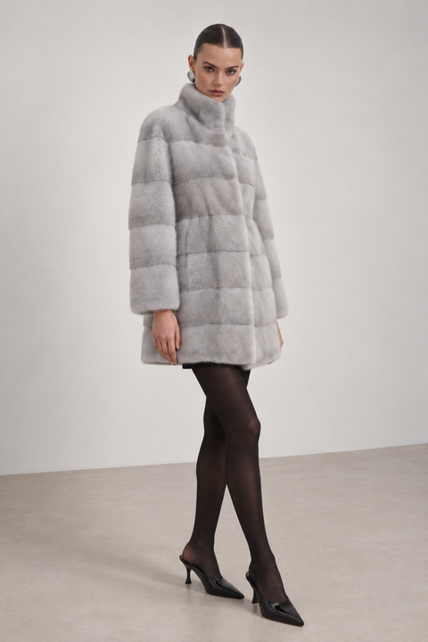 Grey Mink Coat