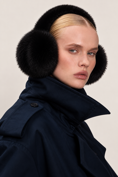 Black Mink Earmuffs