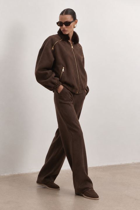 Bomber with Mink Fur
