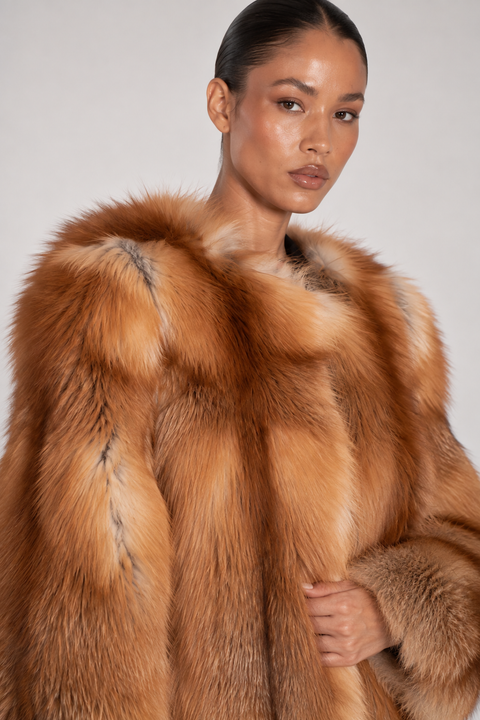 Red Fox Fur Coat