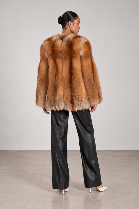 Red Fox Fur Coat