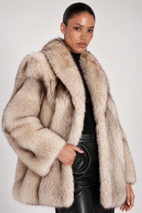 Genuine Fox Fur Coat