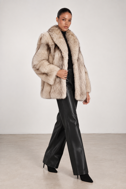 Genuine Fox Fur Coat