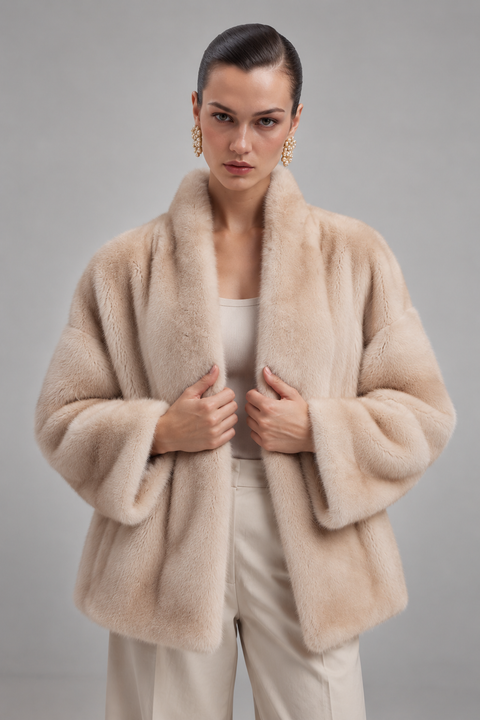 Short Mink Fur Coat