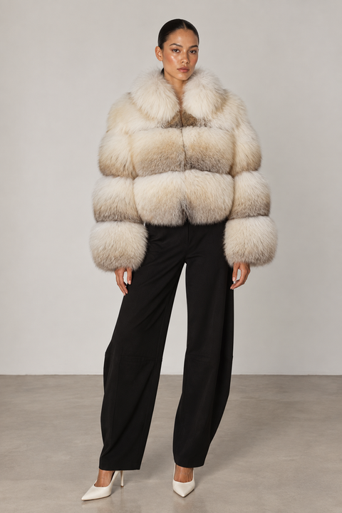 Gold Fox Fur Coat