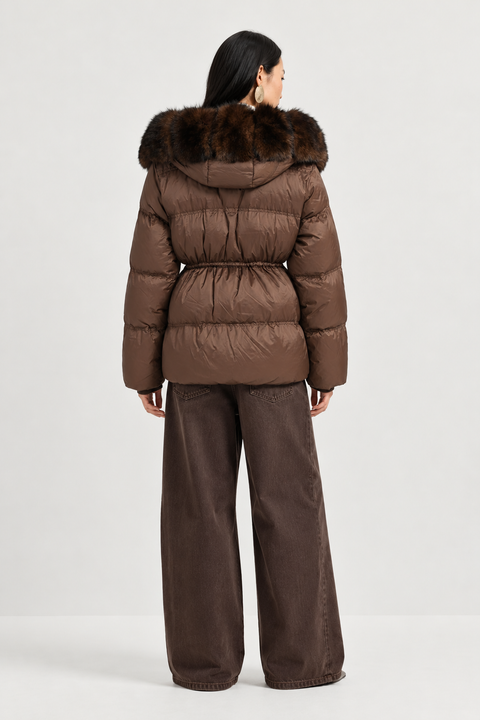 Parkas de plumón con piel de zorro