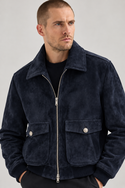 Jacke aus echtem Lammleder