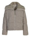 Wool-Blend Mink Jacket