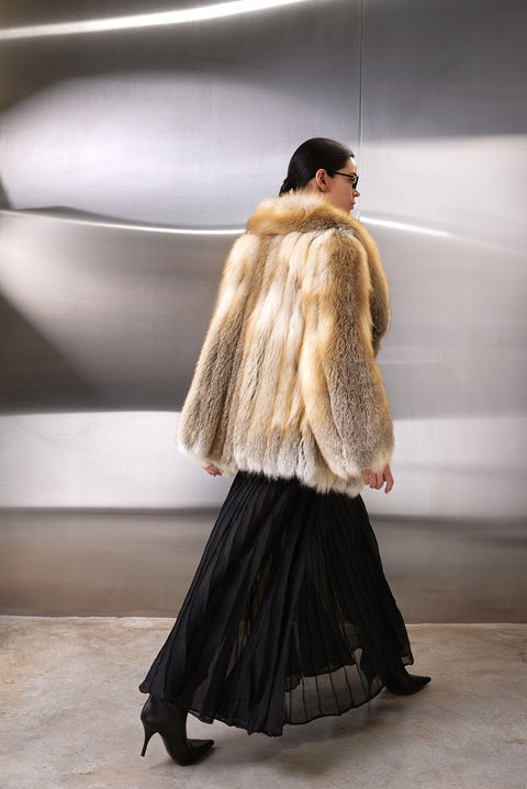 Gold Fox Fur Coat