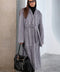 Long Grey Mink Fur Coat