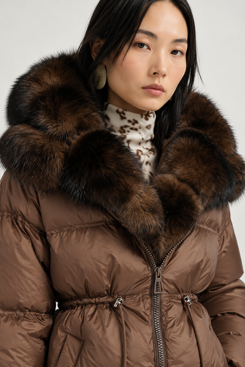 Parkas de plumón con piel de zorro