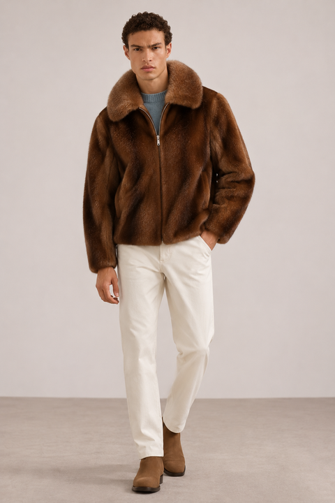 Herrenjacke aus echtem Vollnerz