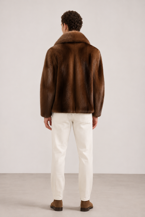 Herrenjacke aus echtem Vollnerz
