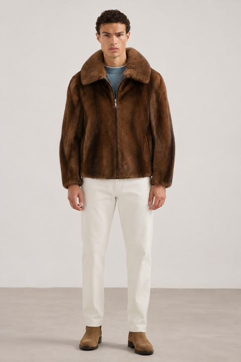 Herrenjacke aus echtem Vollnerz