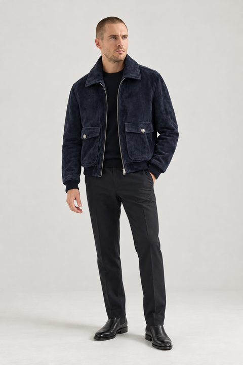 Jacke aus echtem Lammleder