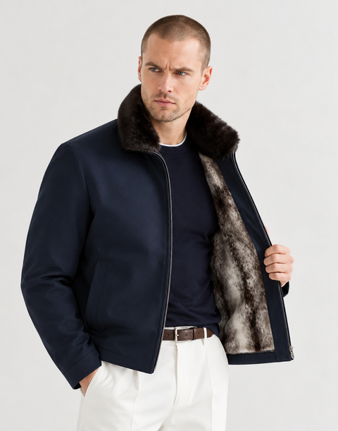 Jacket Lined in Mink Fur