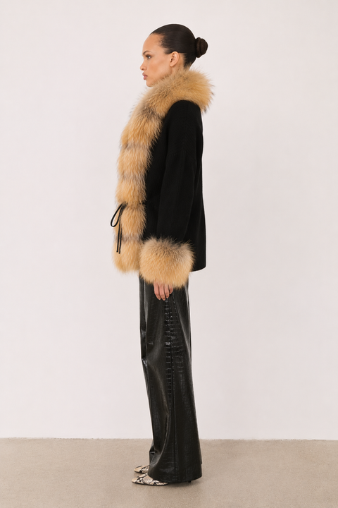 Wool and Faux Fur Jacket