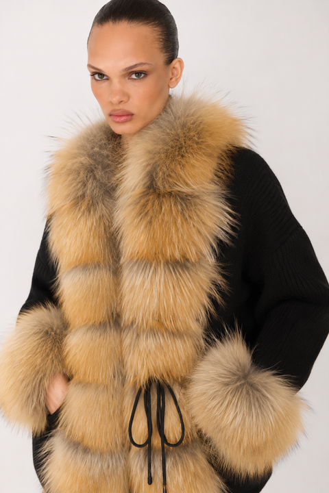 Wool and Faux Fur Jacket