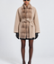 Cappotto in cashmere con visone