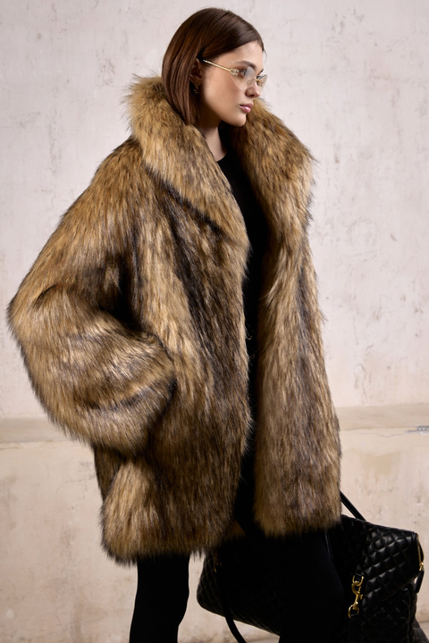 Oversized Faux Fur Coat