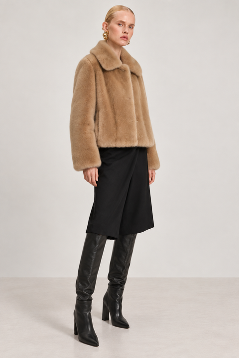 Veste en vison véritable
