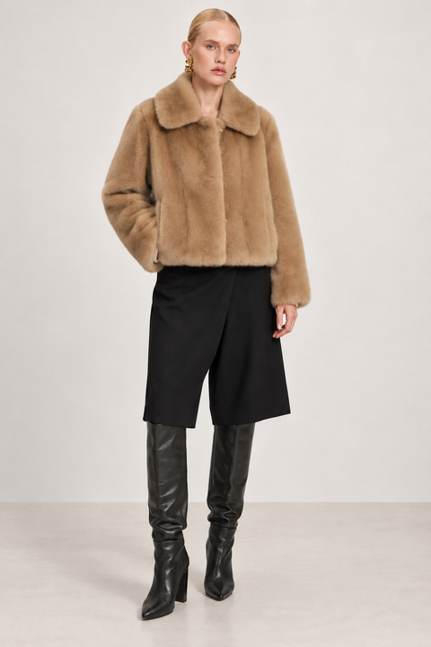 Veste en vison véritable