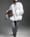Oversized White Mongolian Coat